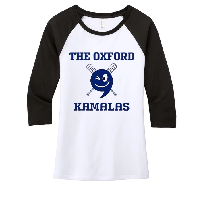 The Oxford Kamalas Women's Tri-Blend 3/4-Sleeve Raglan Shirt