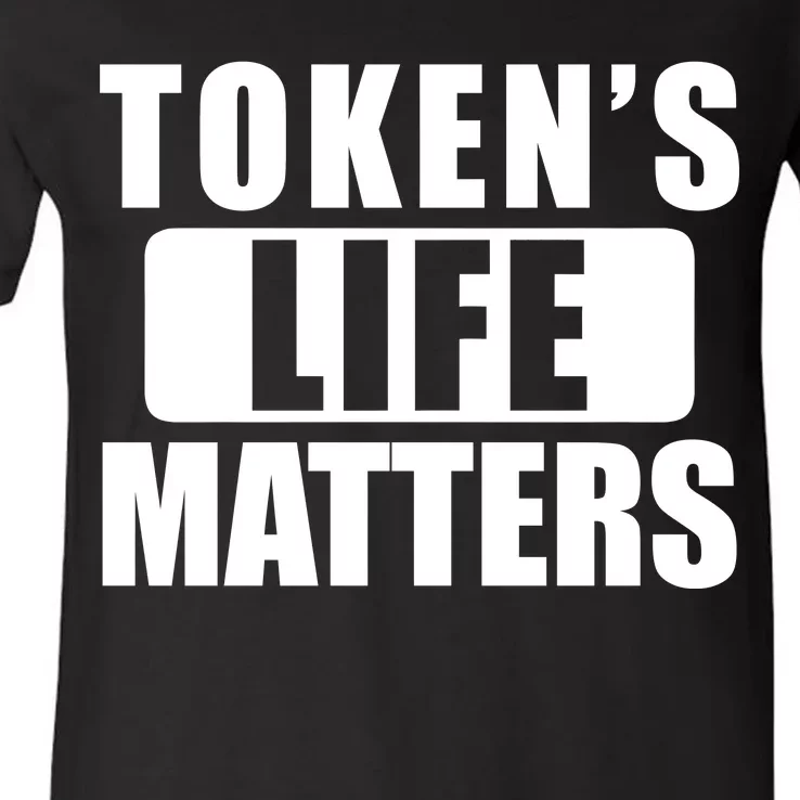 Token's Life Matters Cartman Funny TV Cartoon V-Neck T-Shirt