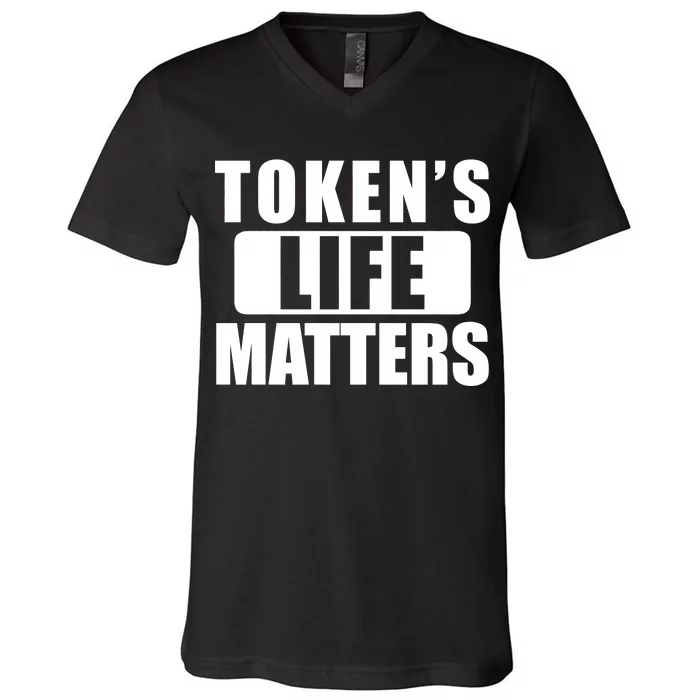 Token's Life Matters Cartman Funny TV Cartoon V-Neck T-Shirt