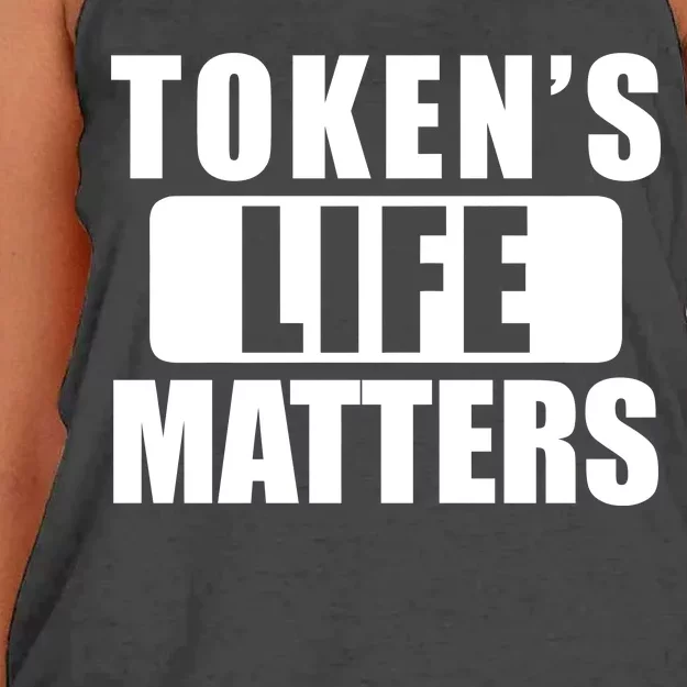 Token's Life Matters Cartman Funny TV Cartoon Women's Knotted Racerback Tank