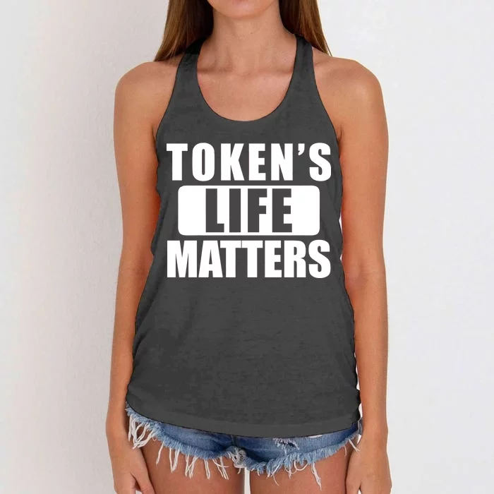 Token's Life Matters Cartman Funny TV Cartoon Women's Knotted Racerback Tank