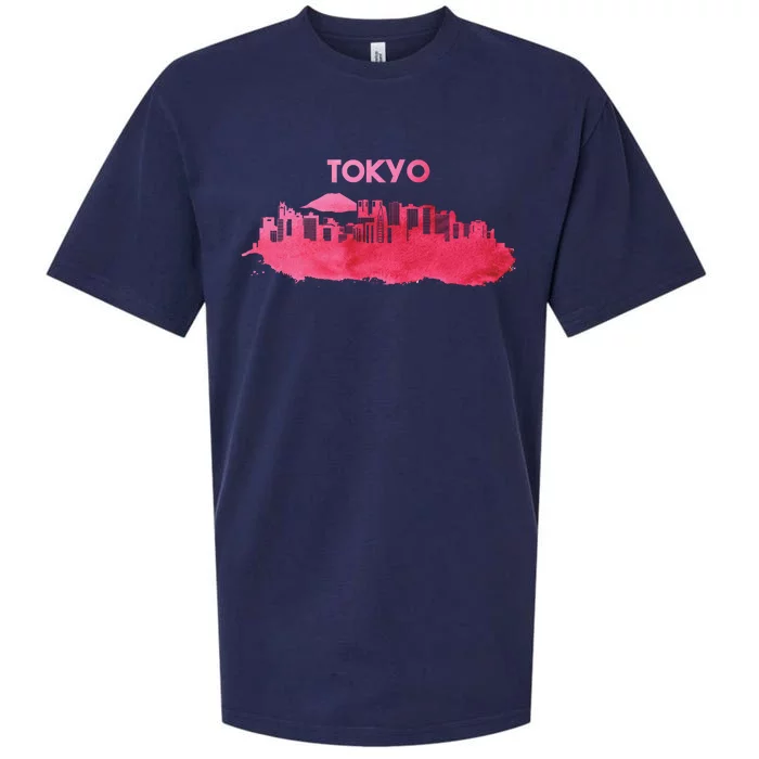 Tokyo City Skyline Sueded Cloud Jersey T-Shirt