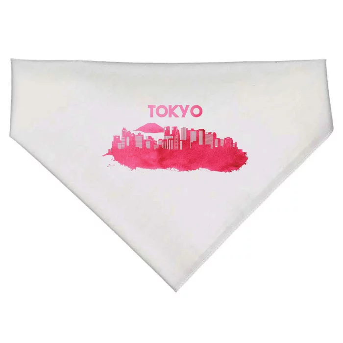 Tokyo City Skyline USA-Made Doggie Bandana