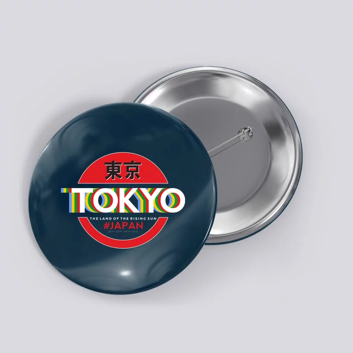 Tokyo Japan Land of the Rising Sun Button