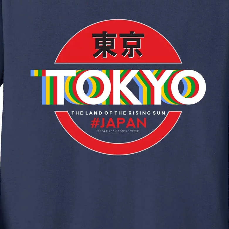 Tokyo Japan Land of the Rising Sun Kids Long Sleeve Shirt