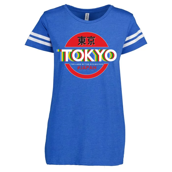 Tokyo Japan Land of the Rising Sun Enza Ladies Jersey Football T-Shirt