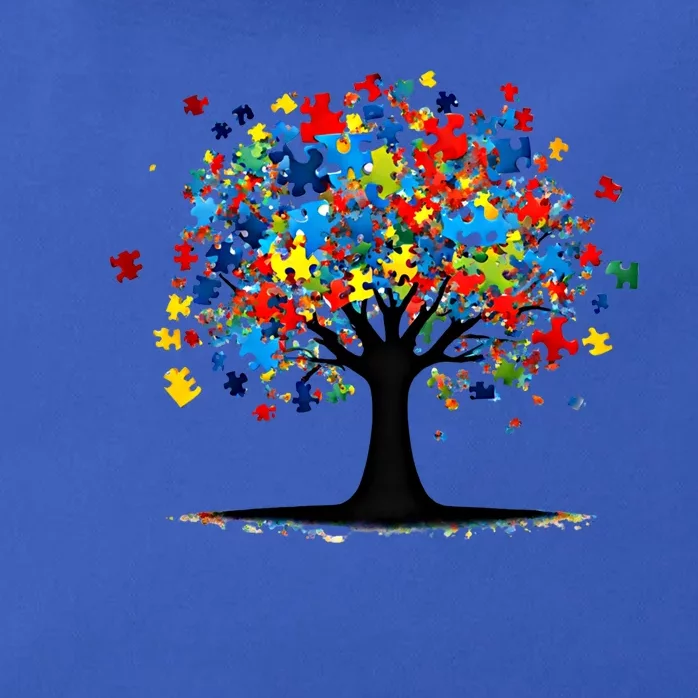 Tree Of Life Autism Awareness Day Autistic Gift Zip Tote Bag