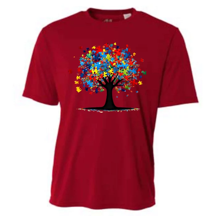 Tree Of Life Autism Awareness Day Autistic Gift Cooling Performance Crew T-Shirt