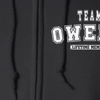 Team OWENS Lifetime Member Family Last Name Full Zip Hoodie