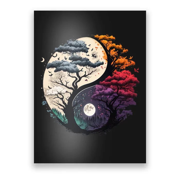 Tree of Life Yin Yang Poster