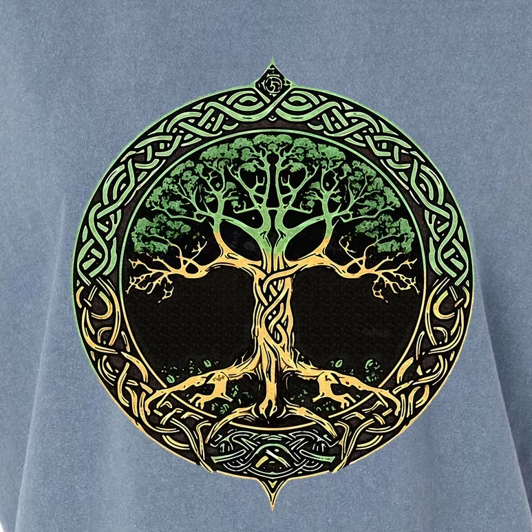 Tree Of Life Yggdrasil Garment-Dyed Women's Muscle Tee