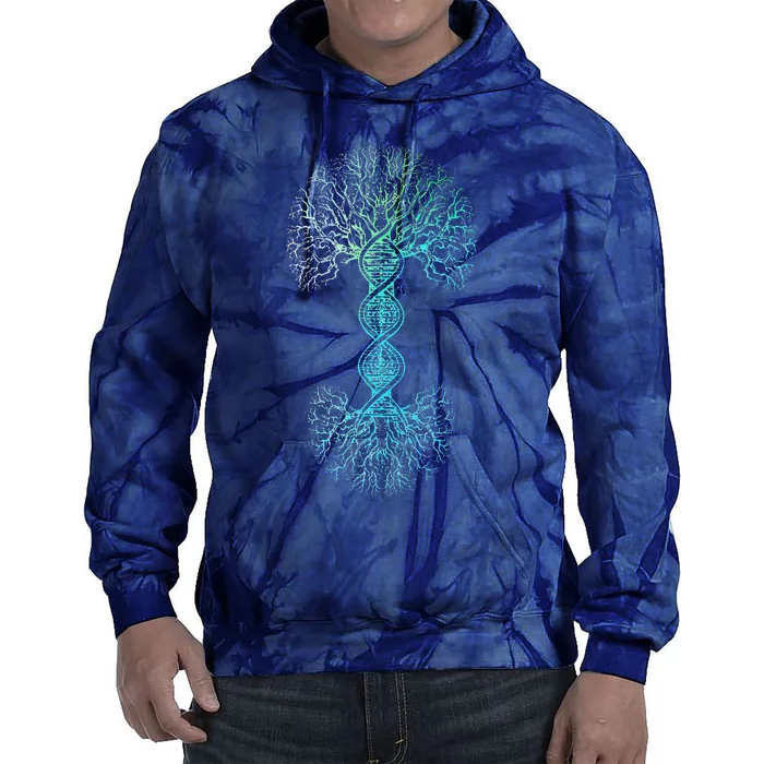 Tree Of Life DNA Science Genetics Earth Day Genealogy Cute Tie Dye Hoodie