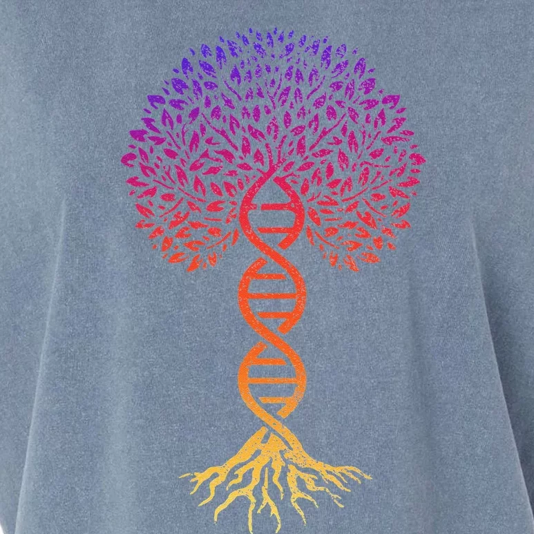 Tree Of Life DNA Science Genetics Earth Day Genealogy Gift Garment-Dyed Women's Muscle Tee