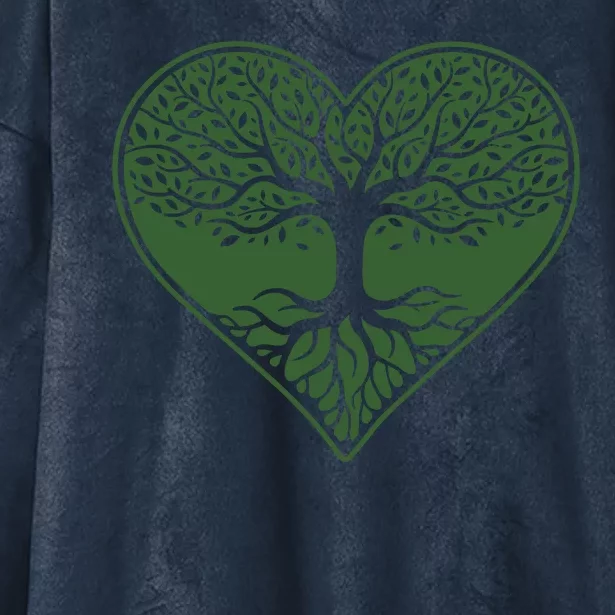 Tree Of Life Heart Nature Hooded Wearable Blanket