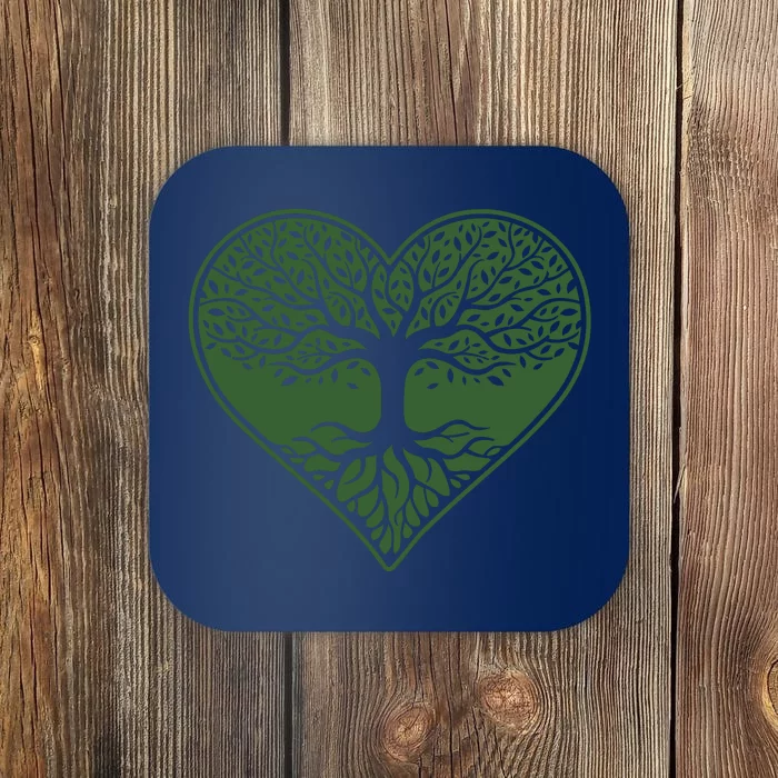 Tree Of Life Heart Nature Coaster