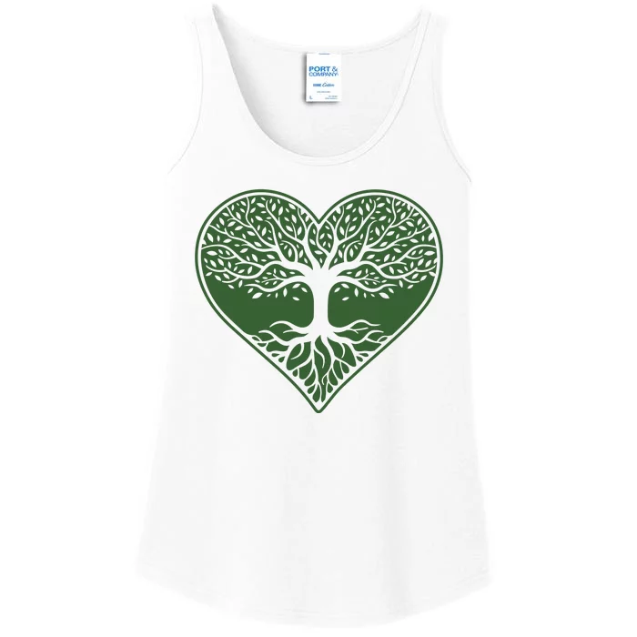 Tree Of Life Heart Nature Ladies Essential Tank