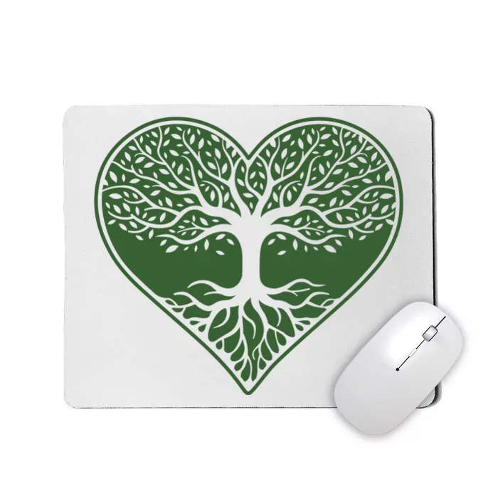 Tree Of Life Heart Nature Mousepad