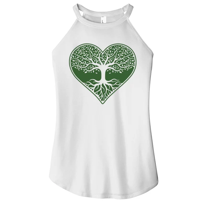 Tree Of Life Heart Nature Women’s Perfect Tri Rocker Tank