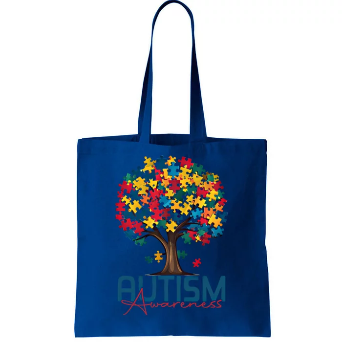 Tree Of Life Autism Awareness Month Funny Asd Supporter Gift Tote Bag