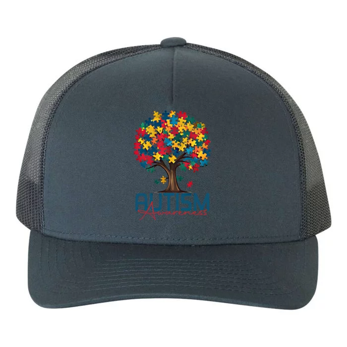 Tree Of Life Autism Awareness Month Funny Asd Supporter Gift Yupoong Adult 5-Panel Trucker Hat