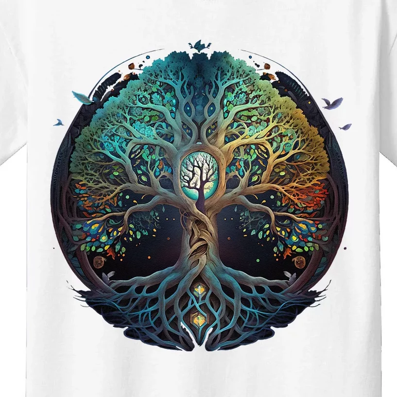 Tree Of Life Gift The Tree Of Life Meditation Kids T-Shirt