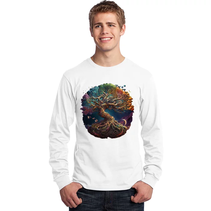 Tree Of Life Gift The Tree Of Life Meditation Long Sleeve Shirt