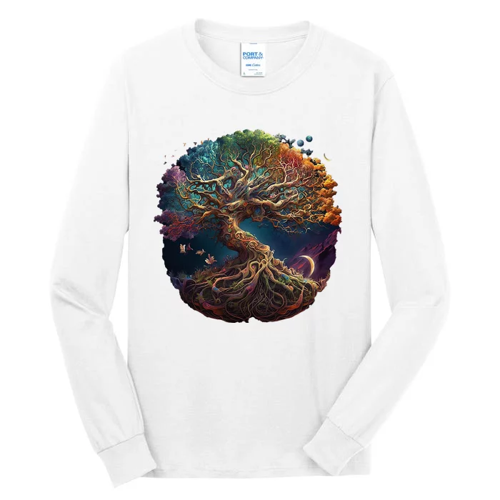 Tree Of Life Gift The Tree Of Life Meditation Tall Long Sleeve T-Shirt