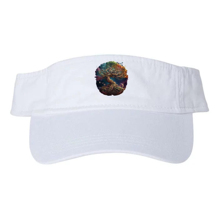 Tree Of Life Gift The Tree Of Life Meditation Valucap Bio-Washed Visor