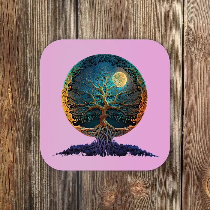 Tree Of Life Yoga Zen Namaste Meditation Coaster