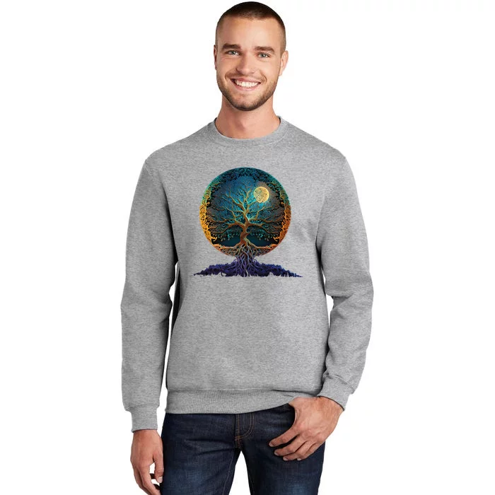 Tree Of Life Yoga Zen Namaste Meditation Tall Sweatshirt