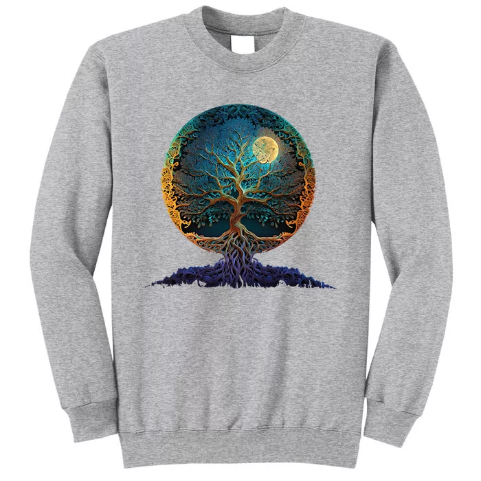 Tree Of Life Yoga Zen Namaste Meditation Tall Sweatshirt