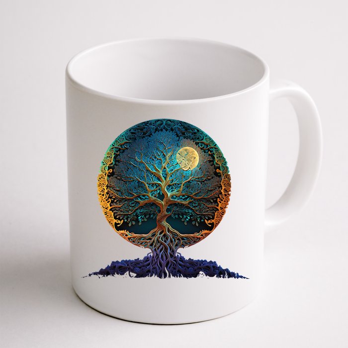 Tree Of Life Yoga Zen Namaste Meditation Front & Back Coffee Mug