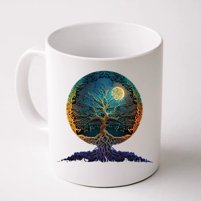 Tree Of Life Yoga Zen Namaste Meditation Front & Back Coffee Mug