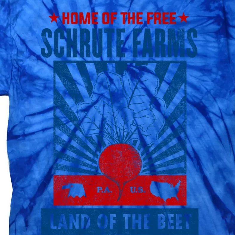 The Office Land Of The Free Home Of The Beet Gift Tie-Dye T-Shirt