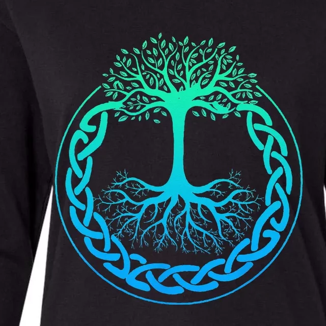 Tree Of Life Viking Wiking Valhalla Norseman Celtic Norse Womens Cotton Relaxed Long Sleeve T-Shirt