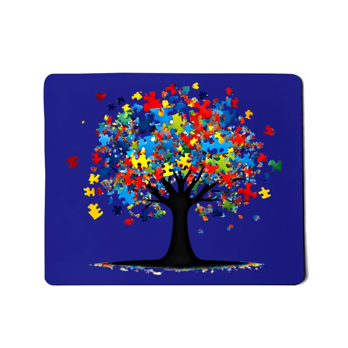 Tree Of Life Autism Awareness Day Autistic Gift Mousepad