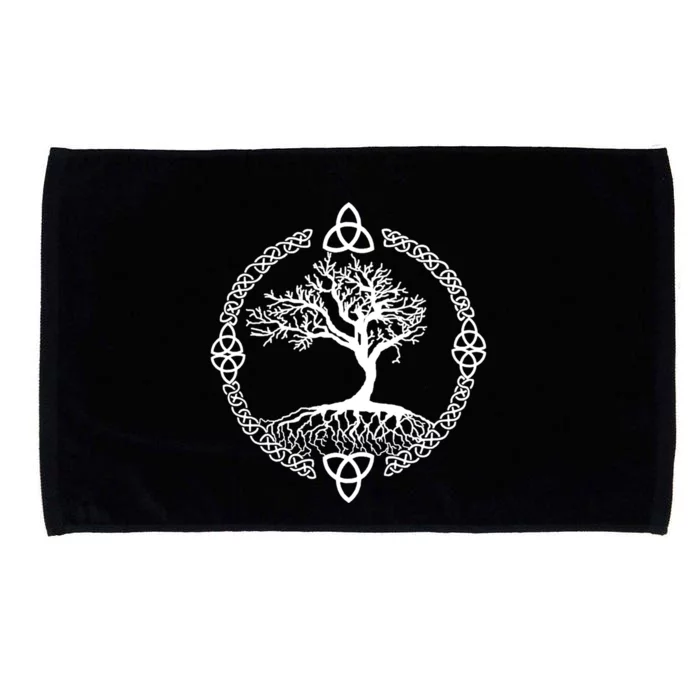 Tree Of Life Gift Yggdrasill Celtic Knot Gift Microfiber Hand Towel