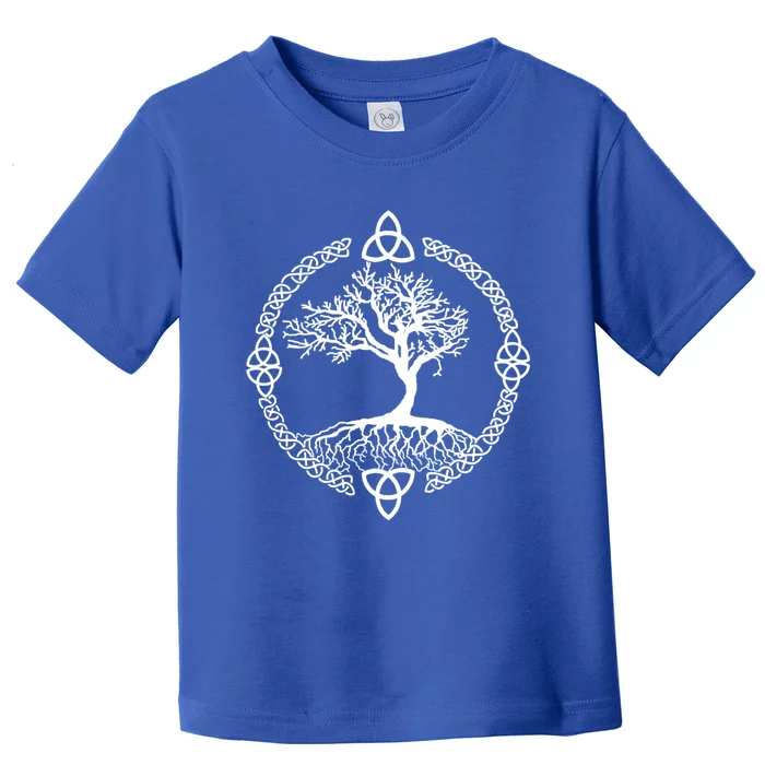 Tree Of Life Gift Yggdrasill Celtic Knot Gift Toddler T-Shirt