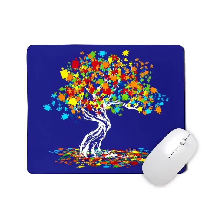 Tree Of Life Autism Awareness Month Funny Asd Supporter Cute Gift Mousepad