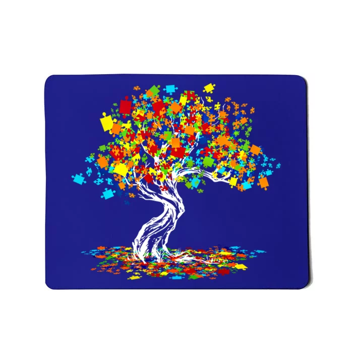 Tree Of Life Autism Awareness Month Funny Asd Supporter Cute Gift Mousepad