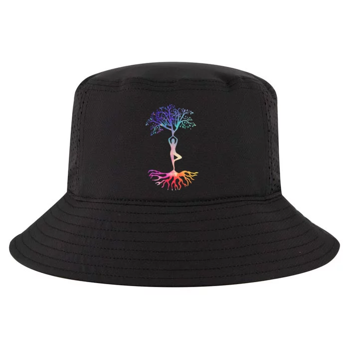 Tree Of Life With Colorful Yoga Cool Comfort Performance Bucket Hat