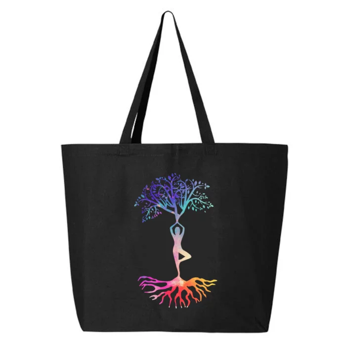 Tree Of Life With Colorful Yoga 25L Jumbo Tote