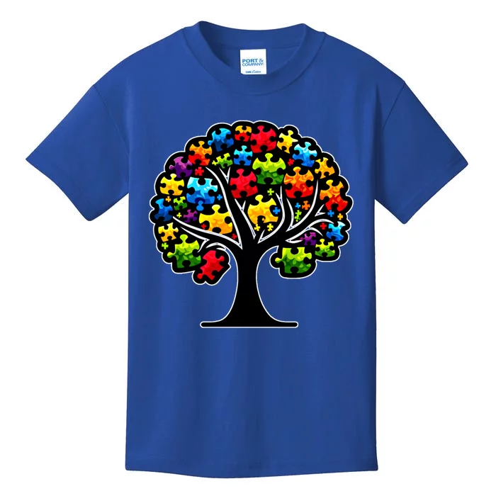 Tree Of Life Autism Awareness Month Funny Asd Supporter Gift Kids T-Shirt