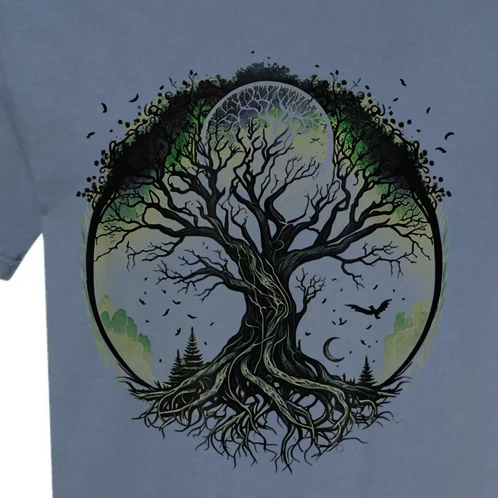 Tree Of Life Under The Moon Connection, Life, Magic, Mystery Garment-Dyed Heavyweight T-Shirt