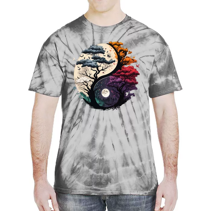 Tree Of Life Yin Yang Tie-Dye T-Shirt