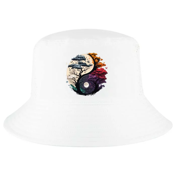 Tree Of Life Yin Yang Cool Comfort Performance Bucket Hat