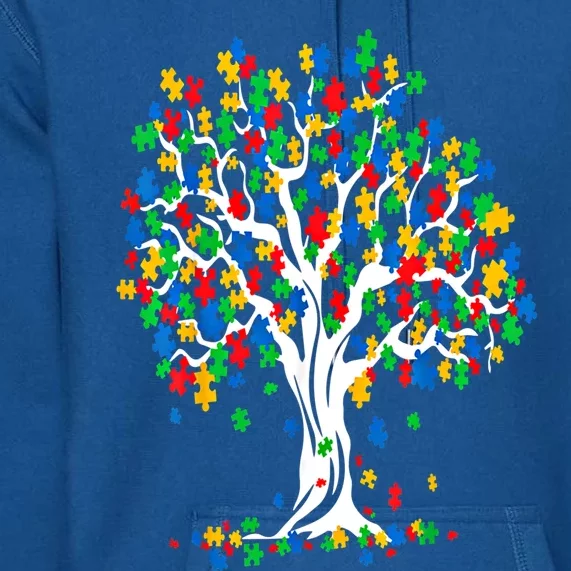 Tree Of Life Autism Awareness Month Funny Asd Supporter Funny Gift Premium Hoodie