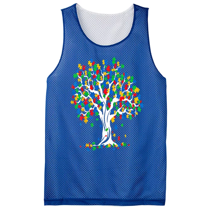 Tree Of Life Autism Awareness Month Funny Asd Supporter Funny Gift Mesh Reversible Basketball Jersey Tank