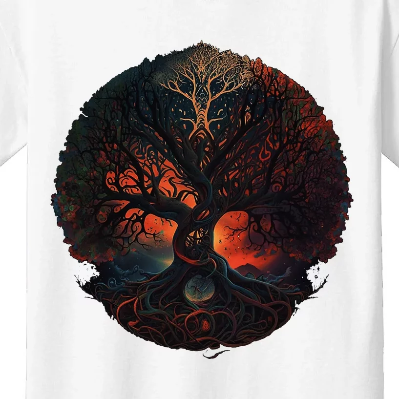 Tree Of Life Gift The Tree Of Life Meditation Kids T-Shirt