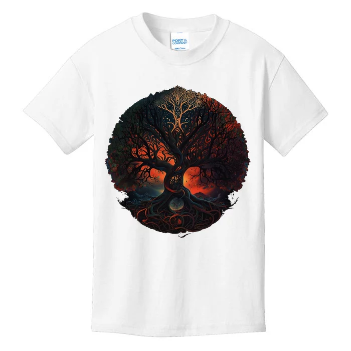 Tree Of Life Gift The Tree Of Life Meditation Kids T-Shirt